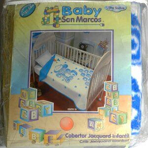 Baby San Marcos Blanket Reversible 43x51 NWT